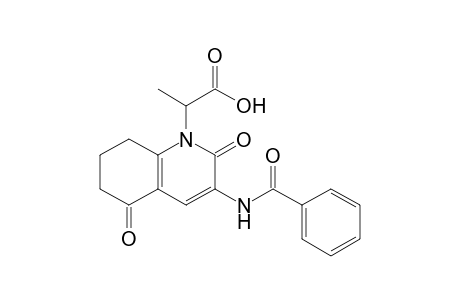 2-(3-Benzoylamino-2,5-dioxo-5,6,7,8-tetrahydro-2H-quinolin-1-yl)-propionic acid