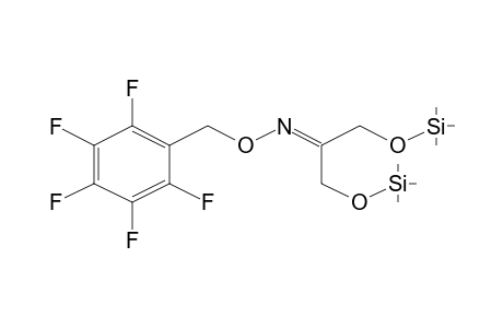 Dihydroxyacetone, (O-pentafluorobenzyl)oxime, bis(trimethylsilyl) ether