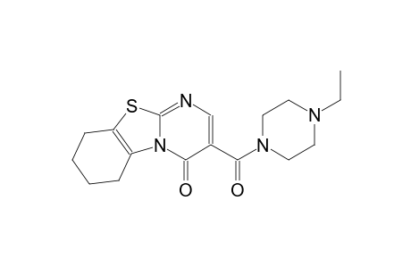 4H-pyrimido[2,1-b]benzothiazol-4-one, 3-[(4-ethyl-1-piperazinyl)carbonyl]-6,7,8,9-tetrahydro-