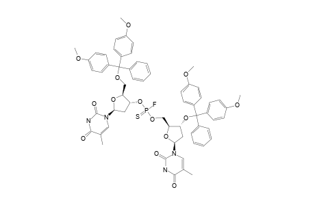 3',5'-O,O-BIS-(4,4'-DIMETHOXYTRITYL)-DITHYMIDYLYL-3',5'-PHOSPHOROTHIOFLUORIDATE