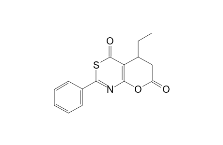 2-Phenyl-5-ethyl-5,6-dihydro-4H,7H-pyrano[2,3-d][1,3]thiazine-4,7-dione