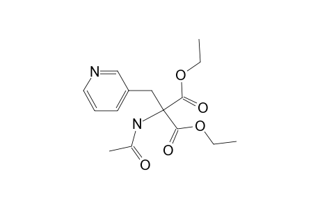 Propanedioic acid, (acetylamino)(3-pyridinylmethyl)-, diethyl ester