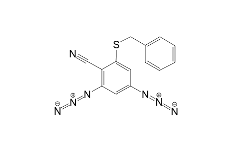 Benzonitrile, 2,4-diazido-6-benzylthio-