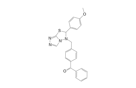[4-[[6-(4-methoxyphenyl)-6H-[1,2,4]triazolo[3,4-b][1,3,4]thiadiazol-5-yl]methyl]phenyl]-phenyl-methanone