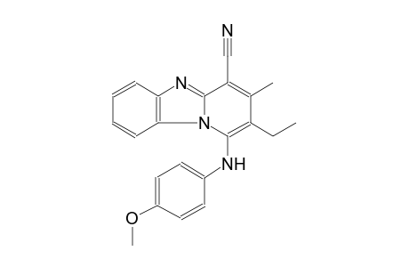 2-ethyl-1-(4-methoxyanilino)-3-methylpyrido[1,2-a]benzimidazole-4-carbonitrile