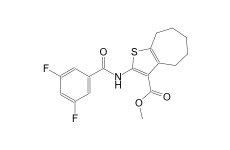 methyl 2-[(3,5-difluorobenzoyl)amino]-5,6,7,8-tetrahydro-4H-cyclohepta[b]thiophene-3-carboxylate