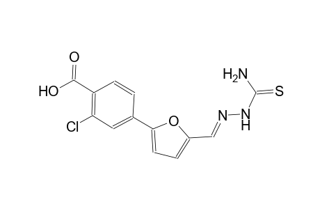 4-(5-{(E)-[(aminocarbothioyl)hydrazono]methyl}-2-furyl)-2-chlorobenzoic acid
