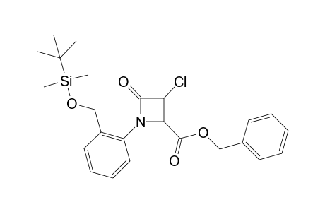 Benzyl 1-{ 2'-(t-Butyldimethylsilyl)oxymethyl]phenyl}-3-chloro-4-oxoazetidine-2-carboxylate