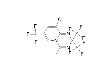 9-Chloro-4-methyl-2,2,7-tris-trifluoromethyl-2H-pyrido[1,2-a][1,3,5]triazine