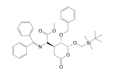 (4S,5S,6S,1'R/S)-5-(Benzyloxy)-6-[[(tert-butyldimethyldimethylsilyl)oxy]methyl]-4-[(diphenylmethyleneamino)(methoxycarbonyl)methyl]tetrahydro-2-pyranone