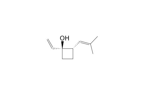 Cyclobutanol, 1-ethenyl-2-(2-methyl-1-propenyl)-, trans-