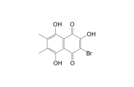 2-Bromo-3,5,8-trihydroxy-6,7-dimethyl-1,4-dihydronaphthalene-1,4-dione