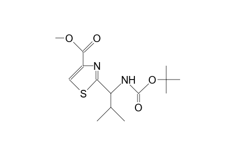 2-(<R>-1-tert-Butyloxycarbonylamino-2-methyl-propyl)-4-methoxycarbonyl-thiazole