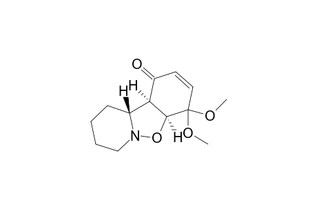 (4aRS,10aSR,10bSR)-4,4a,7,8,9,10,10a,10b-octahydro-4,4-dimethoxy-1H-pyrrolo[1,2-b][1,2]benzisoxazol-1-one