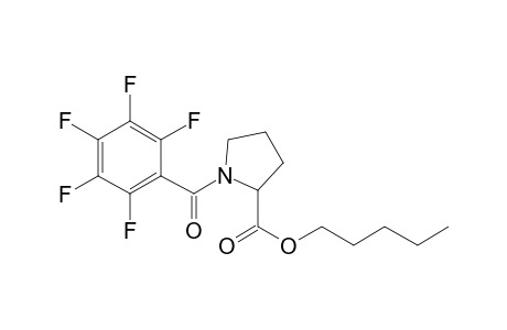 L-Proline, N-(pentafluorobenzoyl)-, pentyl ester