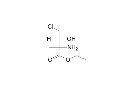 ETHYL (2R,3R)-2-AMINO-2-METHYL-3-HYDROXY-4-CHLOROBUTANOATE