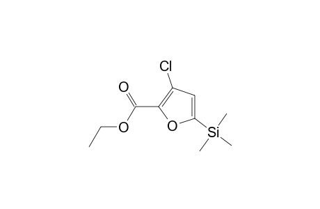 Ethyl 3-Chloro-5-(trimethylsilyl)furan-2-carboxylate