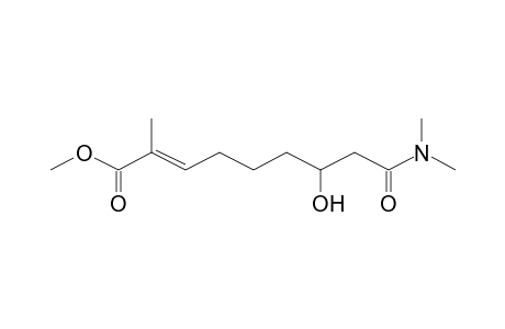 Methyl (2E)-9-(dimethylamino)-7-hydroxy-2-methyl-9-oxo-2-nonenoate