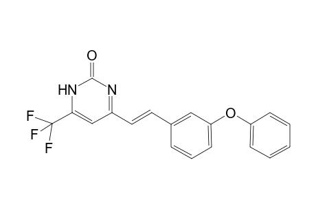 4-[(E)-2-(3-phenoxyphenyl)ethenyl]-6-(trifluoromethyl)-1H-pyrimidin-2-one