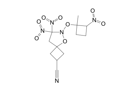 6-(1-METHYL-2-NITROCYCLOBUTOXY)-7,7-DINITRO-2-CYANO-5-OXA-6-AZASPIRO-[3.4]-OCTANE;DIASTEREOMER_A;MAXIMUM_DIASTEREOMER