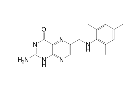4(1H)-Pteridinone, 2-amino-6-[[(2,4,6-trimethylphenyl)amino]methyl]-