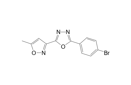 2-(4-Bromophenyl)-5-(5-methylisoxazol-3-yl)-1,3,4-oxadiazole