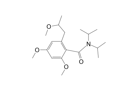 Benzamide, 2,4-dimethoxy-6-(2-methoxypropyl)-N,N-bis(1-methylethyl)-, (.+-.)-