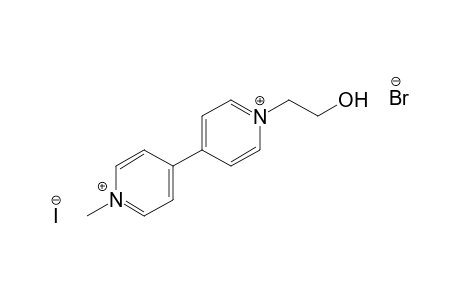 1-(2-hydroxyethyl)-1'-methyl-4,4'-bipyridinium bromide iodide