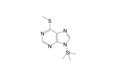 9H-Purine, 6-(methylthio)-9-(trimethylsilyl)-