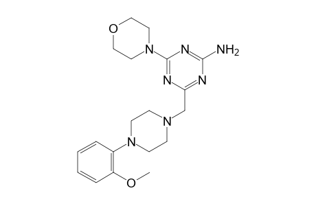 1,3,5-Triazin-2-amine, 4-[[4-(2-methoxyphenyl)-1-piperazinyl]methyl]-6-(4-morpholinyl)-