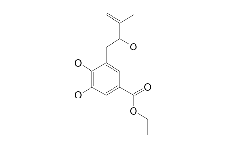 ETHYL_3,4-DIHYDROXY-5-(2-HYDROXY-3-METHYL-3-BUTENYL)-BENZOATE