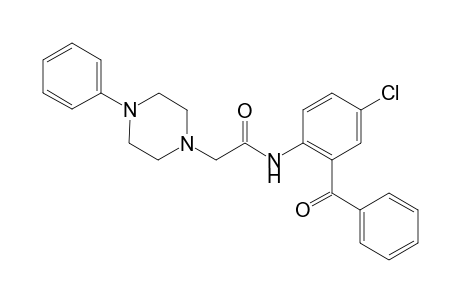 N-(2-benzoyl-4-chlorophenyl)-2-(4-phenyl-1-piperazinyl)acetamide