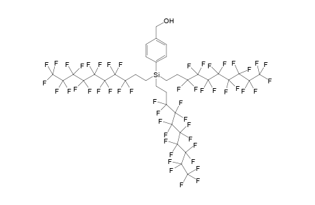 4-tris(Heptadecafluorodecyl)silyl]-benzenemethanol