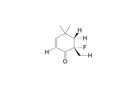 4,4,6-TRIMETHYL-6-FLUOROCYCLOHEX-2-EN-1-ONE