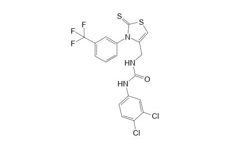 1-(3,4-dichlorophenyl)-3-[2-thioxo-3-(3-trifluoromethylphenyl)-2,3-dihydrothiazol-4-ylmethyl]-urea