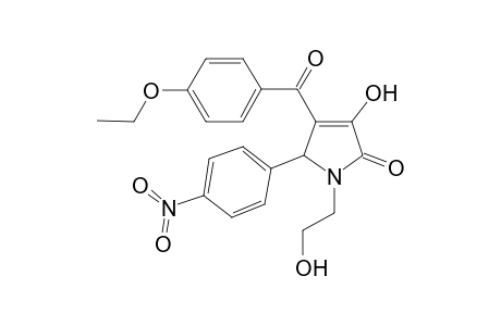 4-(4-Ethoxy-benzoyl)-3-hydroxy-1-(2-hydroxy-ethyl)-5-(4-nitro-phenyl)-1,5-dihydro-pyrrol-2-one