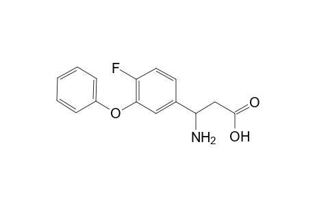 3-Amino-3-(4-fluoro-3-phenoxy-phenyl)propanoic acid