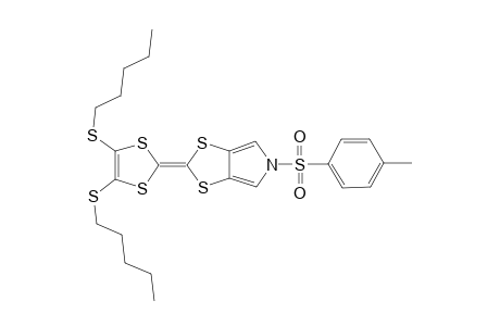 2-[4,5-Bis(pentylthio)-1,3-thiole-2-ylidene]-N-tosyl-[1,3]-dithiolo[4,5-c]pyrrole