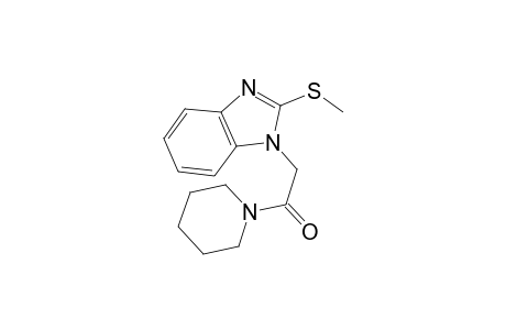 2-(2-Methylsulfanylbenzimidazol-1-yl)-1-(1-piperidyl)ethanone