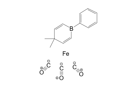 Iron, tricarbonyl[(1,2,3,5,6-.eta.)-1,4-dihydro-4,4-dimethyl-1-phenylborin]-