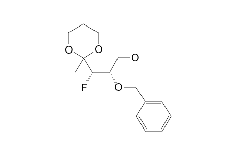 2-(1,3-DIOXANE)-3-DEOXY-3-FLUORO-4-O-BENZYL-D-XYLULOSE