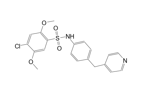 4-Chloro-2,5-dimethoxy-N-(4-pyridin-4-ylmethyl-phenyl)-benzenesulfonamide