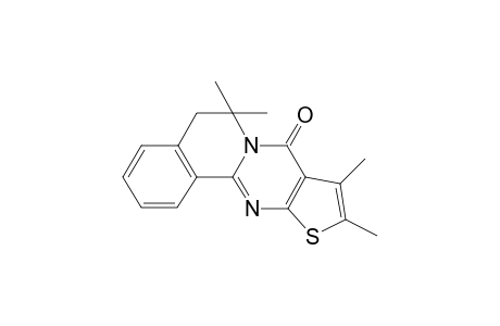 6,6,9,10-Tetramethyl-5,6-dihydro-8H-thieno[2',3':4,5]pyrimido[2,1-a]isoquinolin-8-one