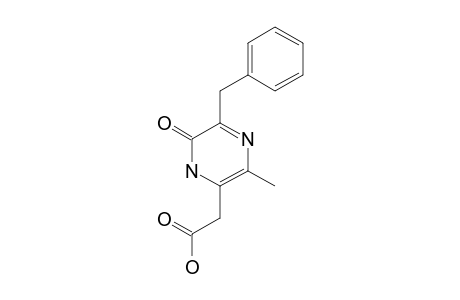 3-BENZYL-5-METHYL-6-CARBOXYMETHYL-2-(1-H)-PYRAZINONE