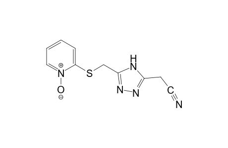 5-{[(2-pyridyl)thio]methyl}-4H-1,2,4-triazole-3-acetonitrile, 5-oxide