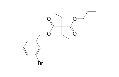 Diethylmalonic acid, 3-bromobenzyl propyl ester