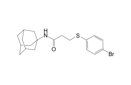 N-(1-adamantyl)-3-[(4-bromophenyl)sulfanyl]propanamide