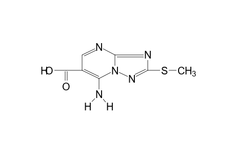 7-amino-2-(methylthio)-s-triazolo[1,5-a]pyrimidine-6-carboxylic acid