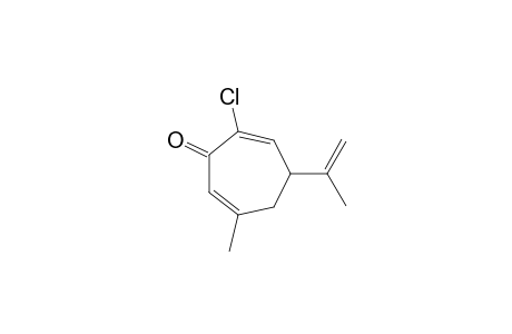 2,6-Cycloheptadien-1-one, 2-chloro-6-methyl-4-(1-methylethenyl)-