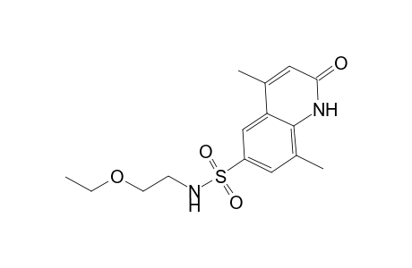 N-(2-ethoxyethyl)-4,8-dimethyl-2-oxo-1,2-dihydroquinoline-6-sulfonamide